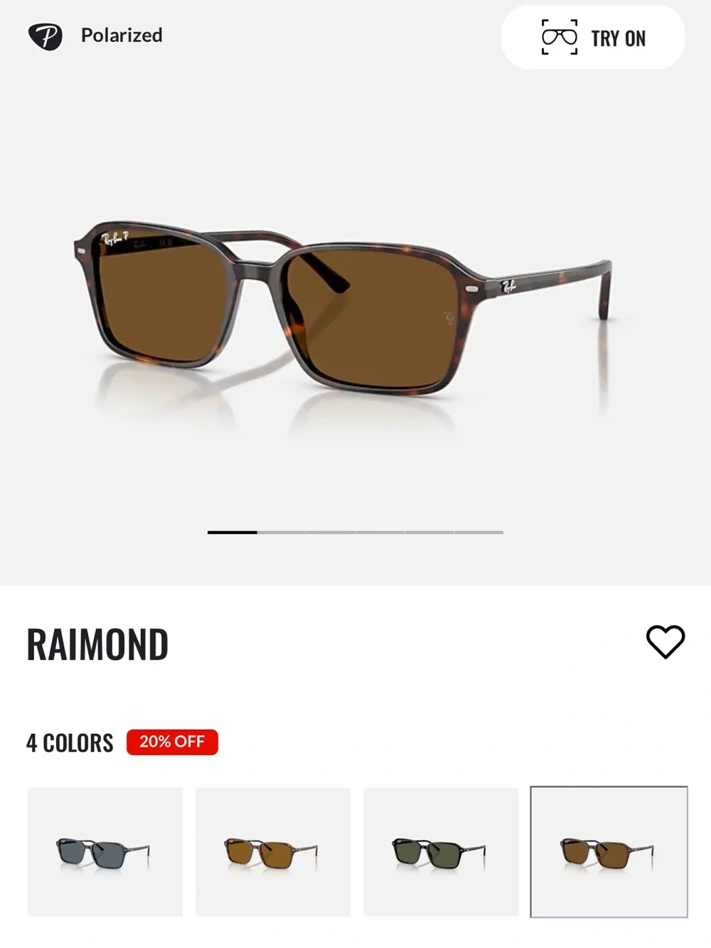 Ray-Ban Raimond Brown Polarized Sunglasses